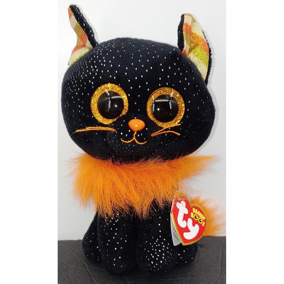 Lot Of 2 Mortica The Black Cat And Ooooky The Ghost 6" Plush Halloween NWT - Picture 8 of 12